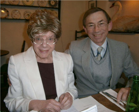 Arnold and Ann at her 72nd birthday meal